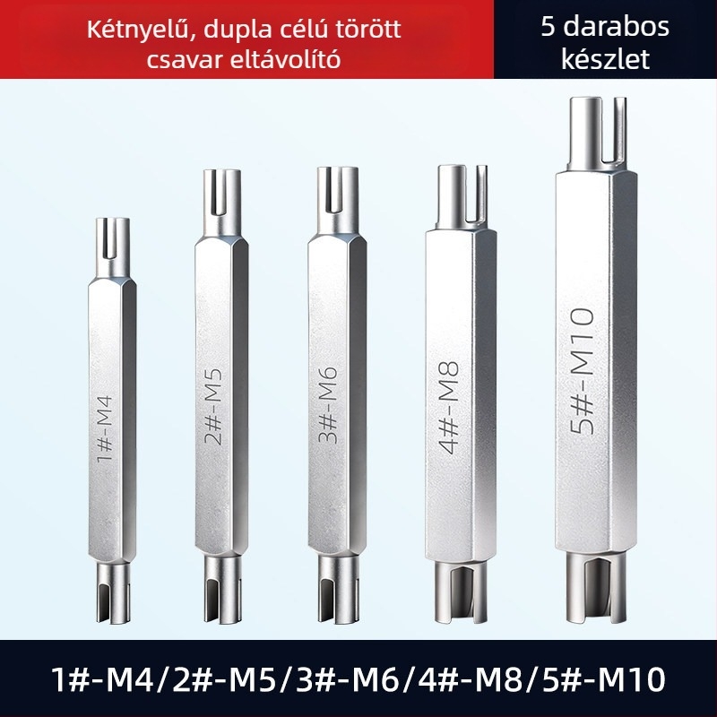 Kettős végű menetes eltávolító készlet, kézi eszköz a tört menetek eltávolításához – Dain Tool