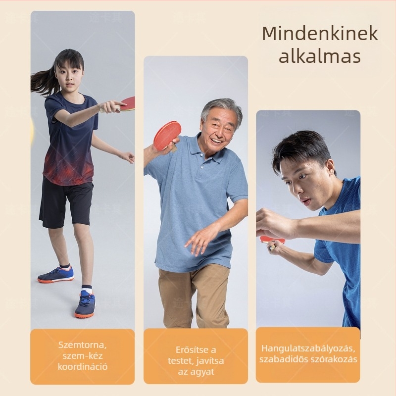 Xtep asztalitenisz-edző eszköz idős felnőttek számára, egyszemélyes visszapattanó gyakorlóeszköz, beltéri otthoni használatra