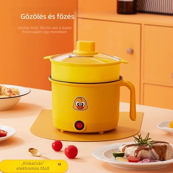 Gőzölős elektromos fazék, tapadásmentes belső, 1,3 L, 800 W-os max teljesítmény, műanyag burkolat, 1–2 személyre