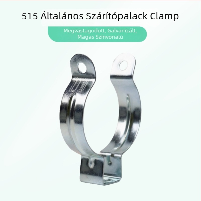 Universális autóklímás deszikkáló palack tartó készlet csőcsipeszzel és folyadéktartály csíppel (telepítésre kész, megerősített tartálycsipesz)