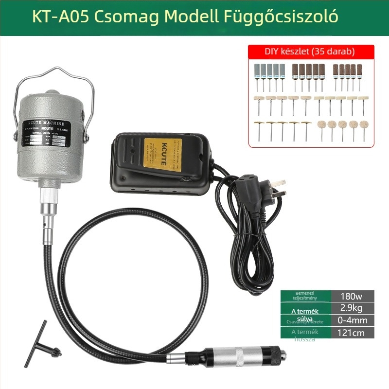 Nagyteljesítményű ékszer gravírozó és polírozó gép elektromos csiszoláshoz, jade és fém megmunkálására, fa- és gyökérfaragáshoz, puha tengellyel (Áramellátás: 3.7)