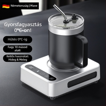 M8 hűtő pohár alátét melegítő funkcióval — USB tápegység, hűtés és melegítés, állandó hőmérséklet