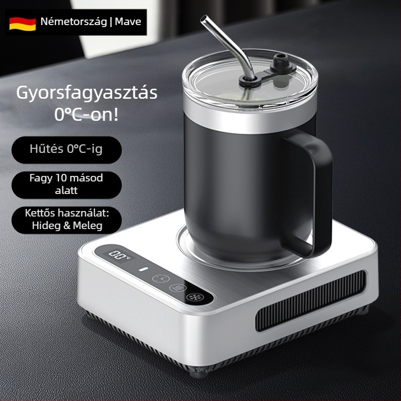 M8 hűtő pohár alátét melegítő funkcióval — USB tápegység, hűtés és melegítés, állandó hőmérséklet