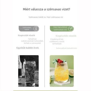 Szódavíz készülék, modell BJC, 60L kapacitás, 1W teljesítmény, kompatibilis univerzális CO2-palackkal