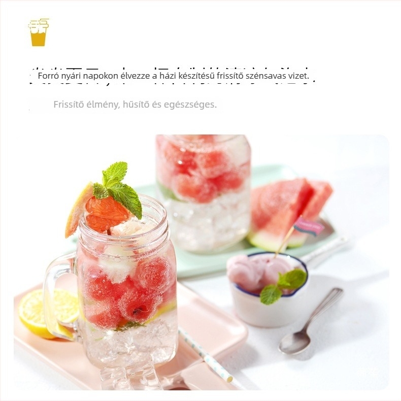 Szódavíz készülék, modell BJC, 60L kapacitás, 1W teljesítmény, kompatibilis univerzális CO2-palackkal