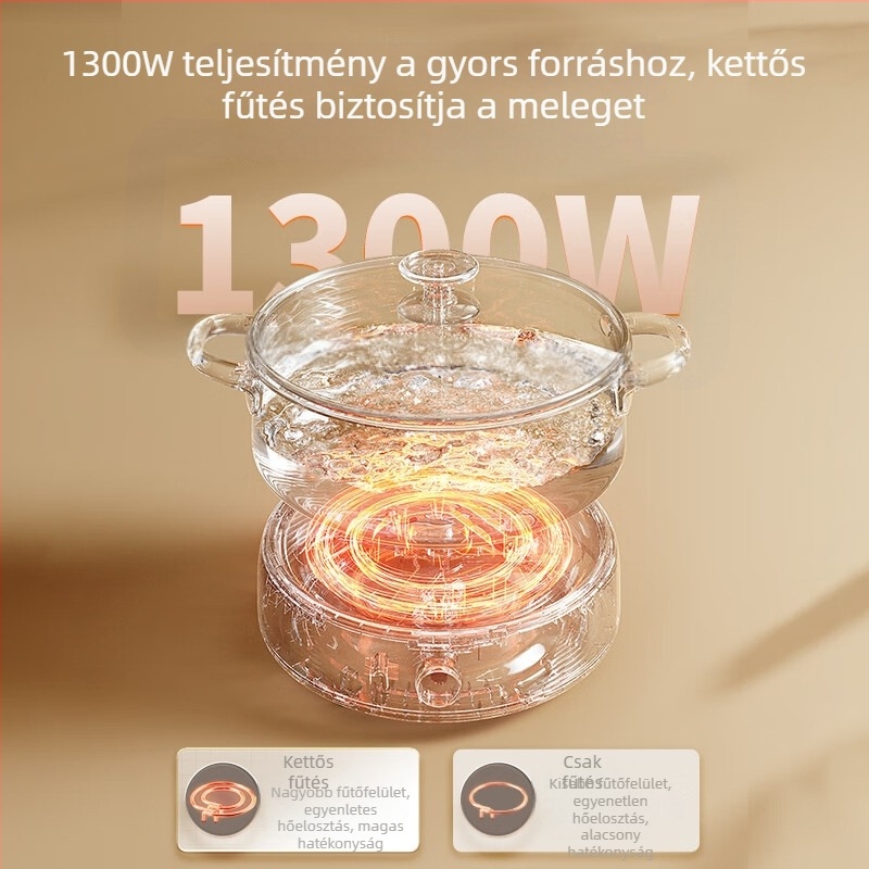 Supor elektromos forrófazék, 3-4 L, 1200-1500 W, belső edény bevonattal, fém test, gombos vezérlés