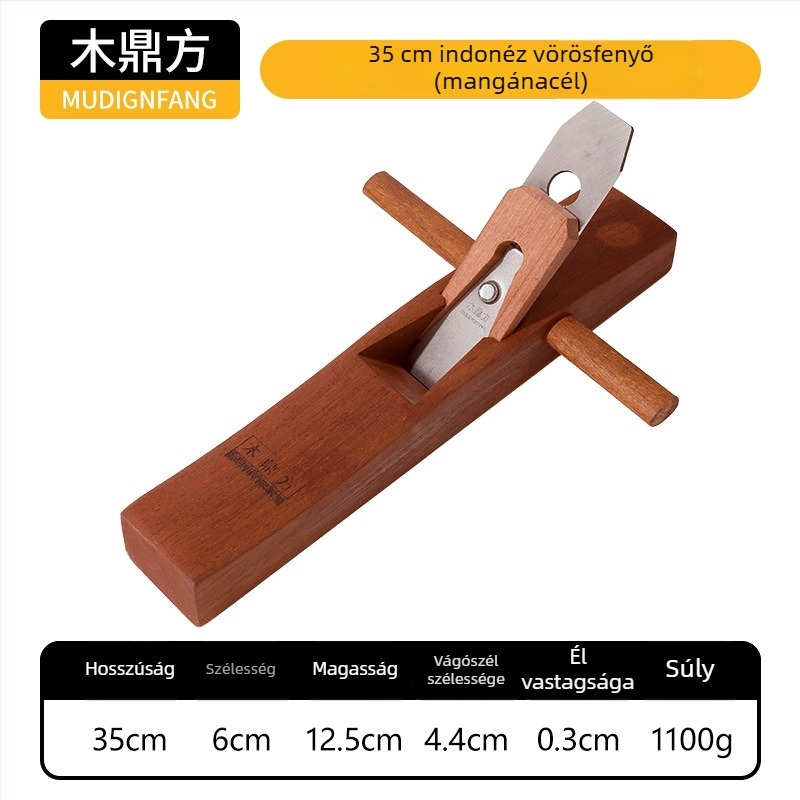 Közepes méretű sík kézi planer, Wood ding fang márka, asztalos eszköz, Oceániai piacra