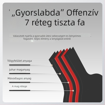 Asztalitenisz szett A11 – Boli, nyárfa lapok, invert gumi, Shakehand fogás, két ütő és három labda