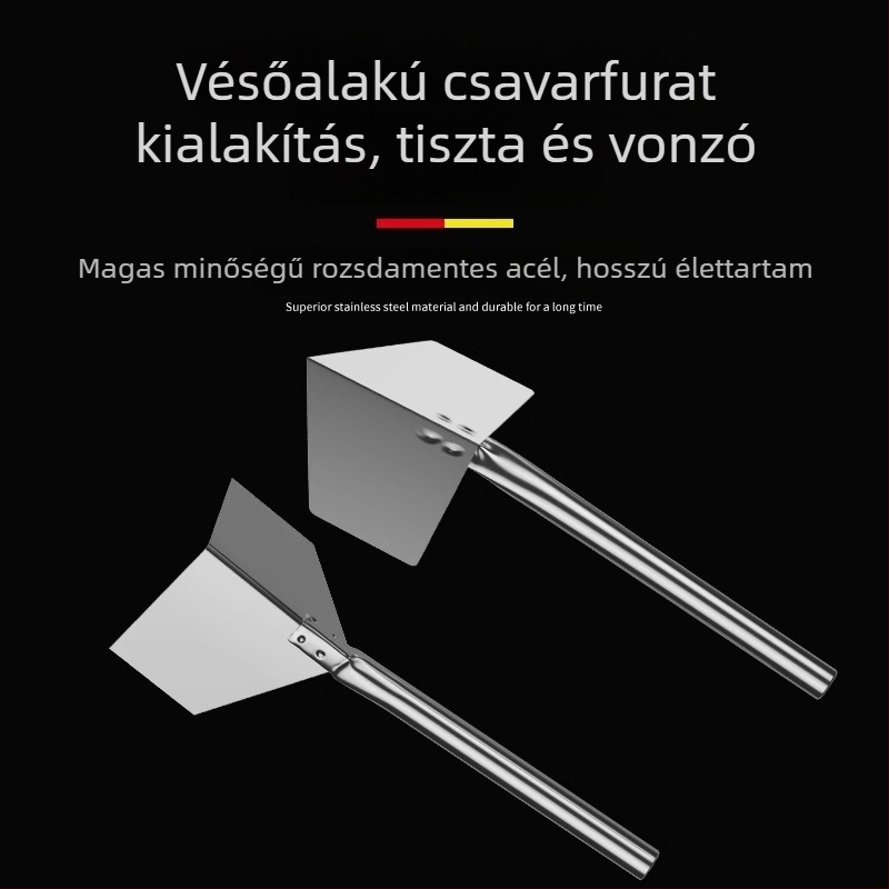 Rozsdamentes acél sarok eszköz belső és külső falakhoz – belső és külső sarokkaparó és glettelő eszköz, modell Putty Scraper, Strength márka.