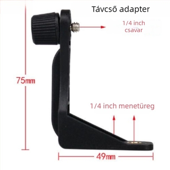Binokuláris távcső tripod adapter L-alakú tartóval, többfunkciós tartó a stabil teleszkópos használathoz