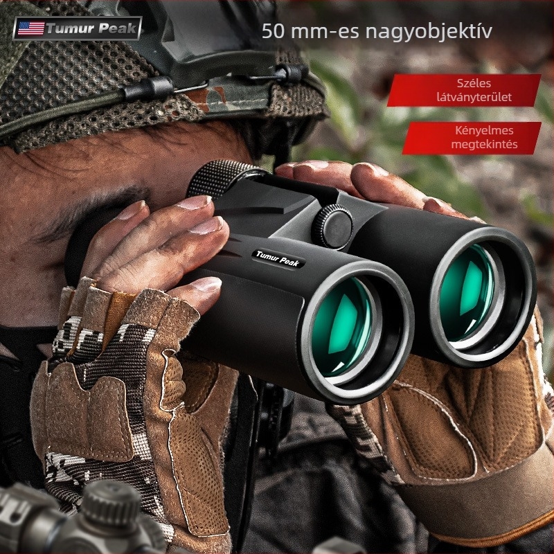 TM11 binokuláris 10x42 HD, kültéri madárfigyelés alacsony fényviszonyokra, telefonos fényképezés támogatott
