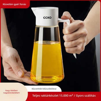 CCKO gravitációs olajtartó üveg automata nyitás-zárás funkcióval, szivárgásmentes, konyhai olajokhoz és szójaszószhoz