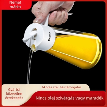 CCKO gravitációs olajtartó üveg automata nyitás-zárás funkcióval, szivárgásmentes, konyhai olajokhoz és szójaszószhoz