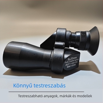 Haoxuan monokuláris távcső – fém tokkal, kültéri használatra, HD optika, kompatibilis a fényképezéssel okostelefonnal