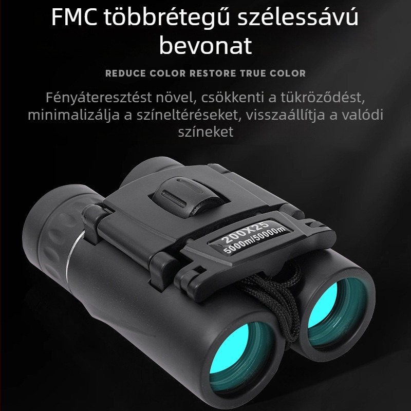 Gyerekeknek szóló HD binokulár, 8x nagyítás, 126 m/1000 m látómező, 7,1 mm kilépő pupilla