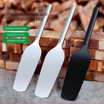 Kőműves kés mangánacél pengével, vastagított kivitel