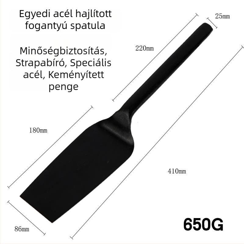 Kőműves kés mangánacél pengével, vastagított kivitel