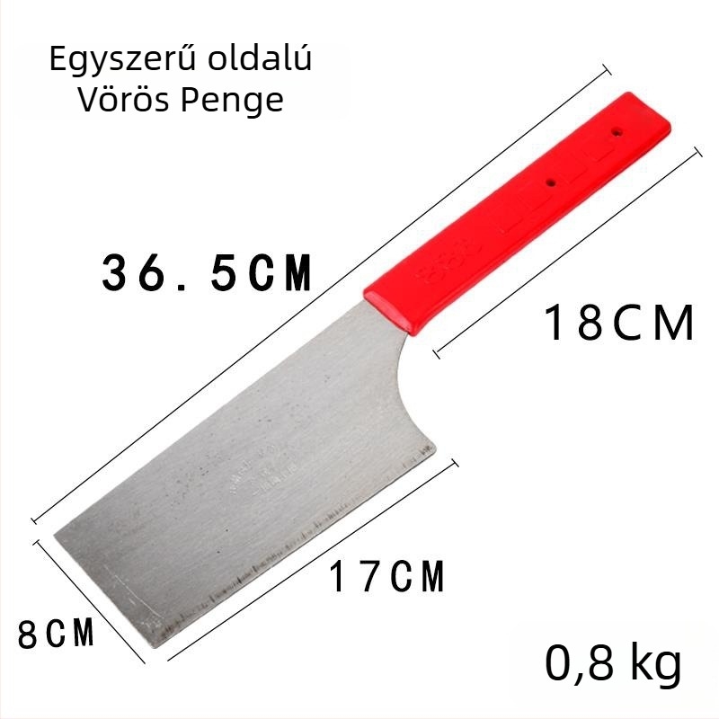 Kőműves kés mangánacél pengével, vastagított kivitel