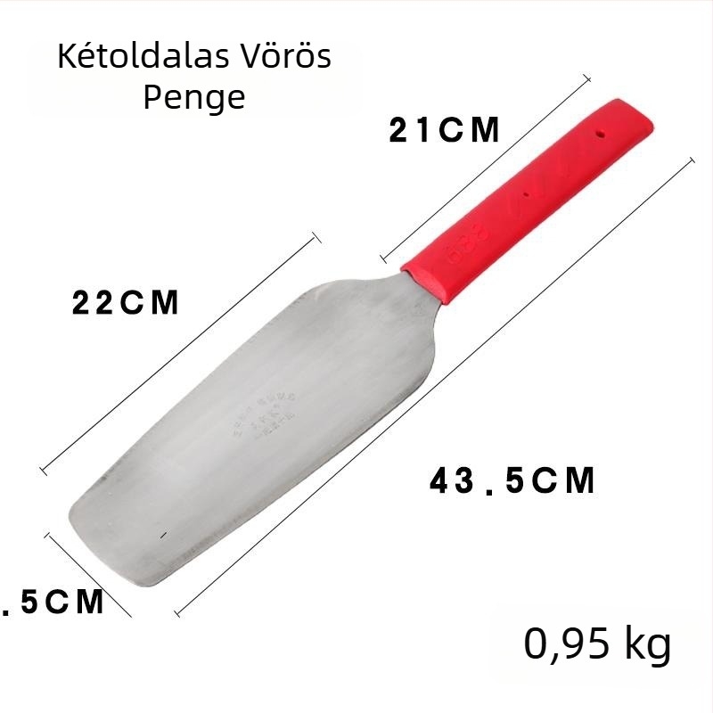 Kőműves kés mangánacél pengével, vastagított kivitel