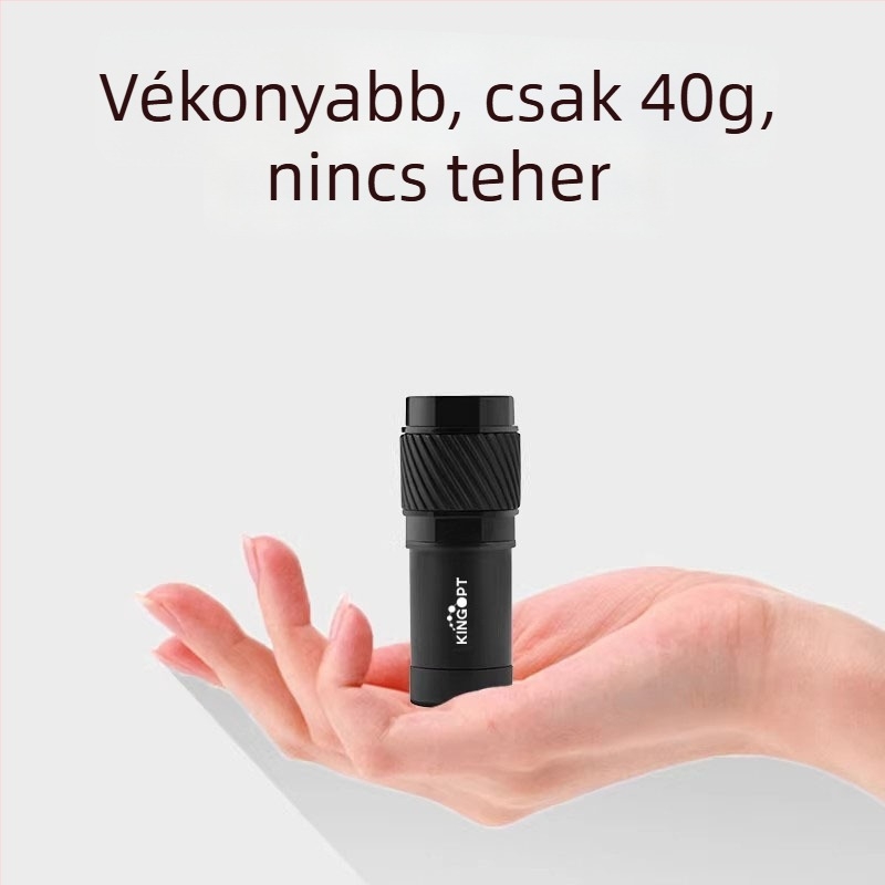 7×18-as monokuláris távcső, HD felbontás, látómező 143 m/1000 m, tömeg 39 g
