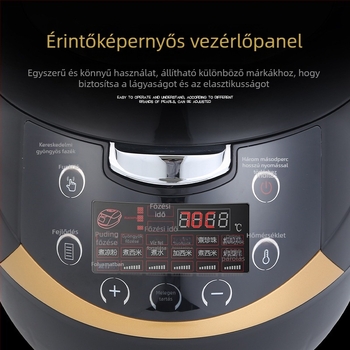 Automata elektromos főzőedény teához gyöngyökkel — üzletek számára tervezve, 4,1–6 L kapacitás, 5+ személyre, tapadásmentes belső tartály, gombos vezérlés, hőtartás és gyors gőz funkció