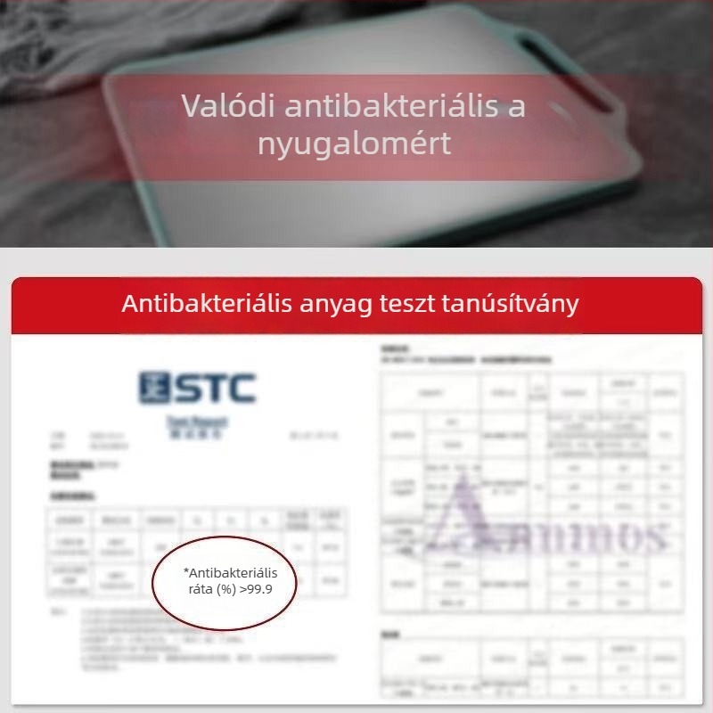 Skandináv stílusú kétoldalas rozsdamentes acél vágódeszka, penészmentes, csúszásmentes, többfunkciós, vastag és tartós konyhai eszköz