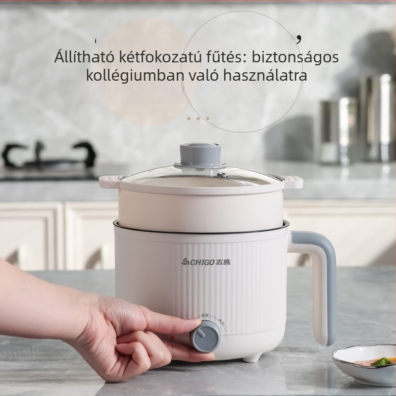 Chigo elektromos főzőedény – 1,8 L kapacitás, belső tartály rozsdamentes acélból, alapfűtés, gombos kezeléssel, modell ZNXG-71