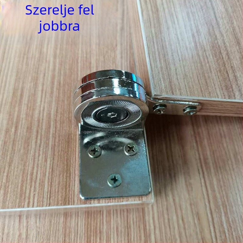 Zsanér állítható megállással – 180° forgás, cinkötvözet, elektroplattázás, LCD-kijelzők és megfigyelő kamerákhoz