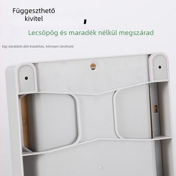 Háztartási többfunkciós műanyag vágódeszka fiókos tárolóval – vastagított konyhai deszka