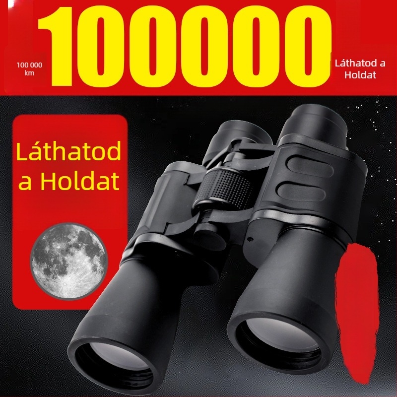 Kétcsövű binokuláris távcső 20x50, nagyítás, széles látómező, aogu