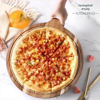 Fából készült pizza tál, Yutong márka, Yangjiang eredet, 2023-ban piacra kerülve, modern minimalist stílus