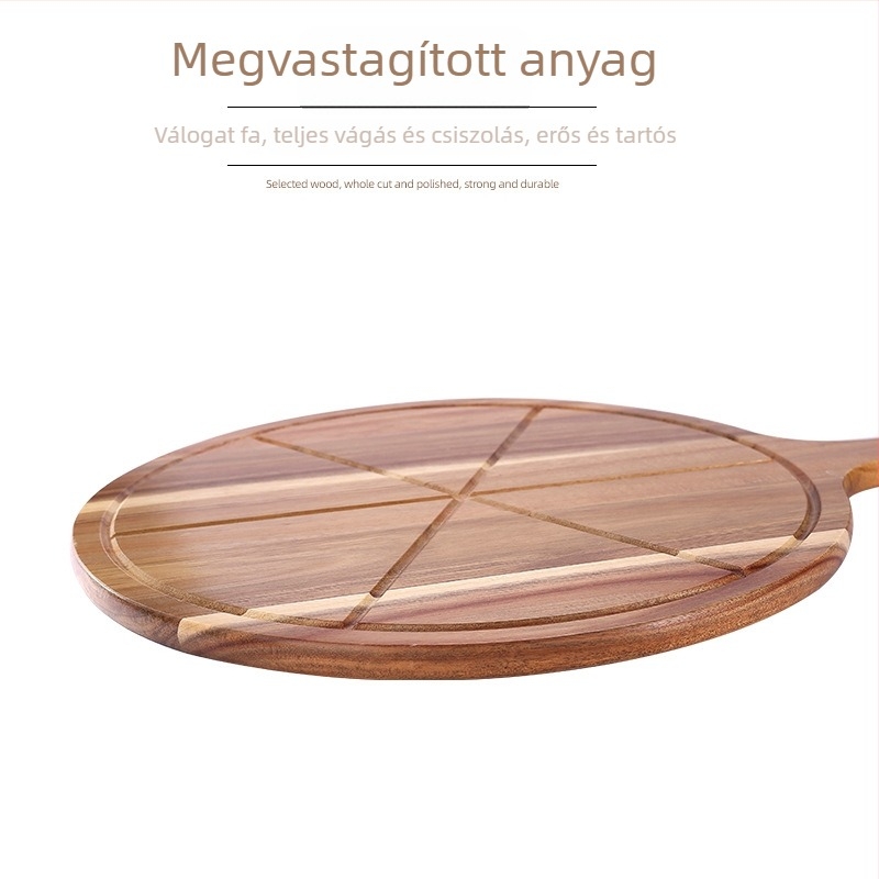 Fából készült pizza tál, Yutong márka, Yangjiang eredet, 2023-ban piacra kerülve, modern minimalist stílus