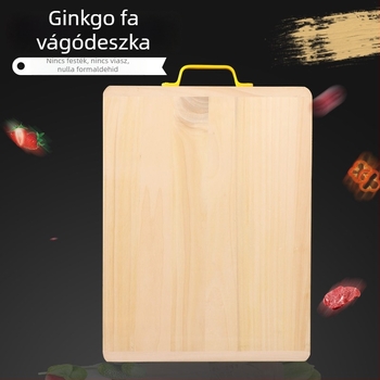 Ginkgo fa vágódeszka, 50 cm, vastított, repedésálló, kétoldalas, konyhai használatra.