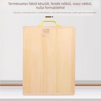 Ginkgo fa vágódeszka, 50 cm, vastított, repedésálló, kétoldalas, konyhai használatra.