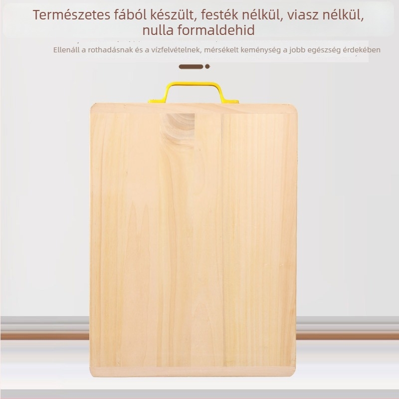 Ginkgo fa vágódeszka, 50 cm, vastított, repedésálló, kétoldalas, konyhai használatra.