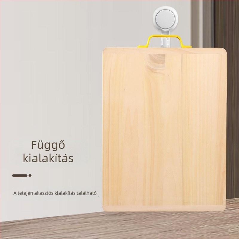 Ginkgo fa vágódeszka, 50 cm, vastított, repedésálló, kétoldalas, konyhai használatra.