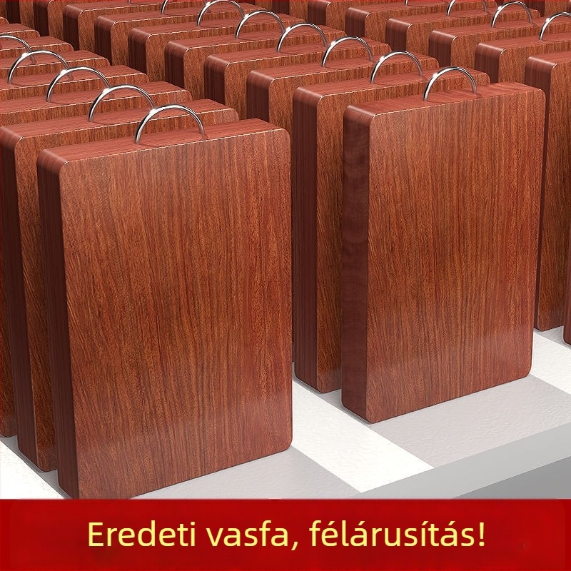 Vasfából készült vágódeszka, penészmentes, tömörfa, egy darabból, vastag kivitel, konyhára