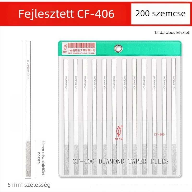 Lapos fejű reszelő készlet – dupla mintázat, polírozás és csiszolás