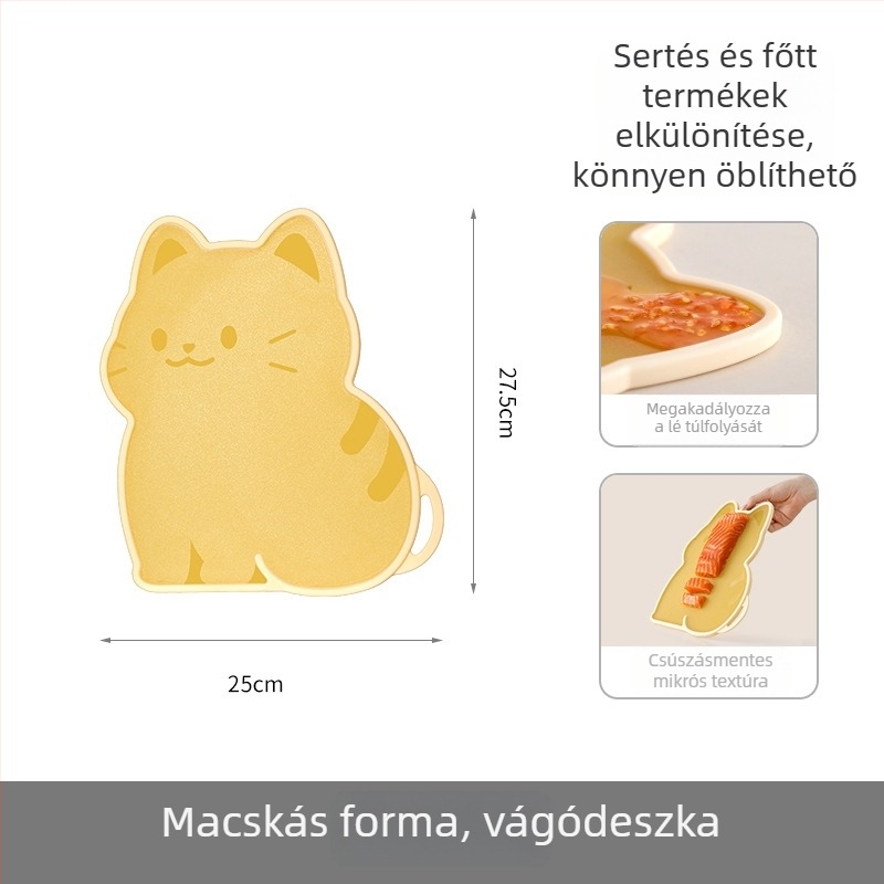 FaSoLa PP babatápláláshoz használható vágódeszka, kétoldalas antibakteriális, csúszásmentes, háztartási használatra