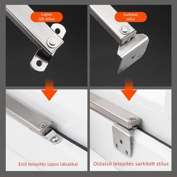 Dinggu Rozsdamentes acél ablak-tartó – Knob Multi-Gear Wind Brace, Modell DGDKFC001