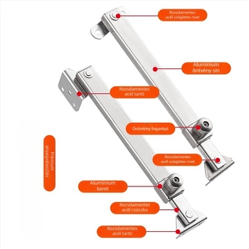 Dinggu Rozsdamentes acél ablak-tartó – Knob Multi-Gear Wind Brace, Modell DGDKFC001