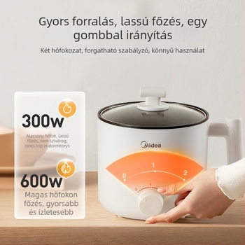 Midea XZE1612 2L Ötfunkciós elektromos főzőedény belső orvosi kő tartállyal és grill/shabu-shabu funkcióval