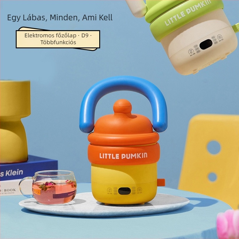 Többcélú elektromos főzőedény és utazó teáskanna, kapacitás legfeljebb 2 L, belső rozsdamentes acél tartály, gombos vezérlés, szigetelt, otthonra, kollégiumba és utazásokhoz