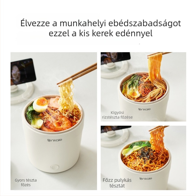 Elektronikus főző Ankale A101 – kapacitás 2 L-ig, egy személyes használatra, kerámia belső tartály, gombos vezérlés, grill és shabu-shabu
