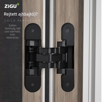 Láthatatlan ajtózsanér, modell 570, vastag zsanér, cinkötvözet, elektronplakolt felület, modern és egyszerű stílus, Solid márka