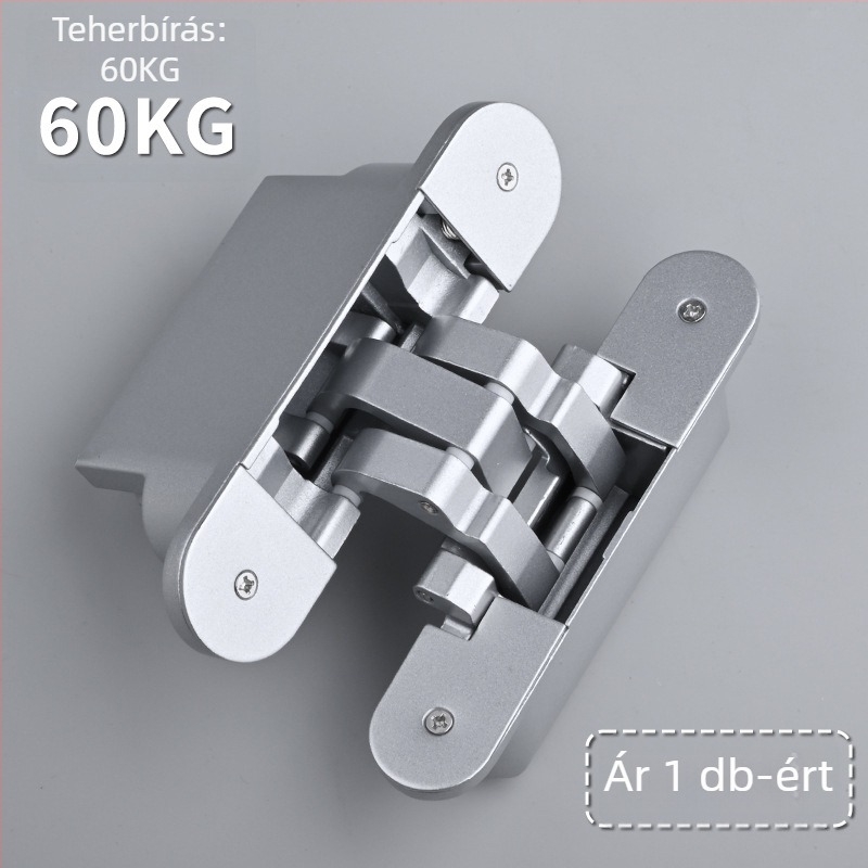 Láthatatlan ajtózsanér, modell 570, vastag zsanér, cinkötvözet, elektronplakolt felület, modern és egyszerű stílus, Solid márka