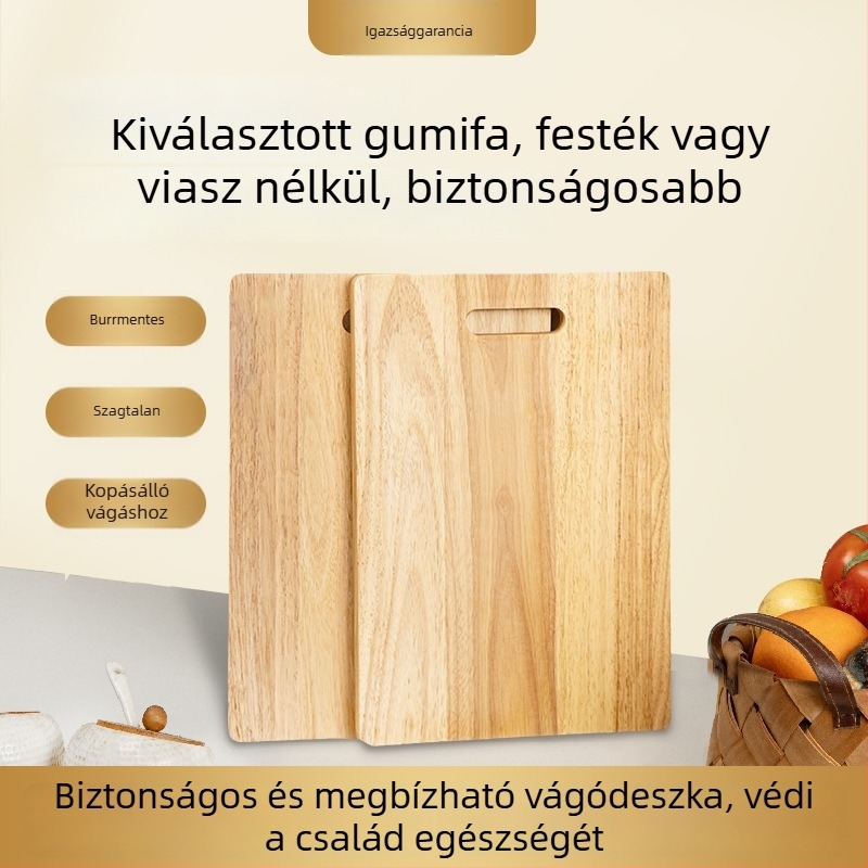 Gumi-fa vágódeszka, tömörfa konyhai vágódeszka