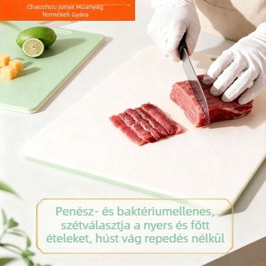 Új penészmentes, antibakteriális műanyag vágódeszka készlet – 3 darabos, PE élelmiszer-minőségű, otthoni és kereskedelmi konyhákhoz