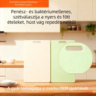Új penészmentes, antibakteriális műanyag vágódeszka készlet – 3 darabos, PE élelmiszer-minőségű, otthoni és kereskedelmi konyhákhoz