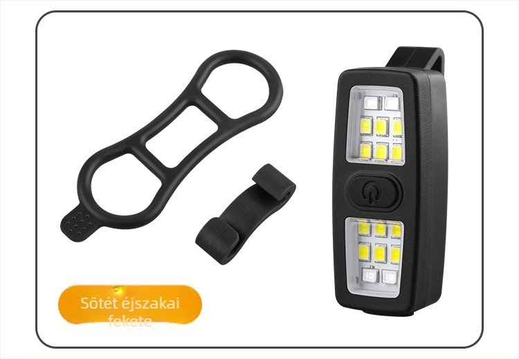 Odakon kerékpár hátsó LED klipszlámpa USB-vel, villogó mód éjszakai tekeréshez
